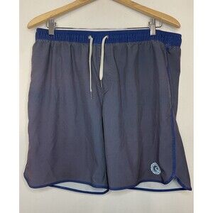 Fair Harbor Men's Large Navy Blue Swim trunks 8" Inseam Pockets